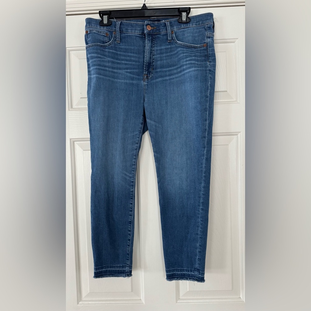 J.Crew 10 inch high rise  toothpick Stylish Blue Ankle Jeans for Women 31P
